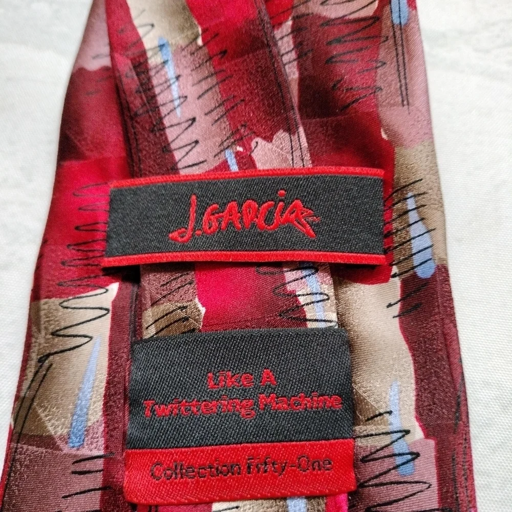 Jerry Garcia Necktie Tie Collection Fifty-One Geometric Like a Tittering Machine